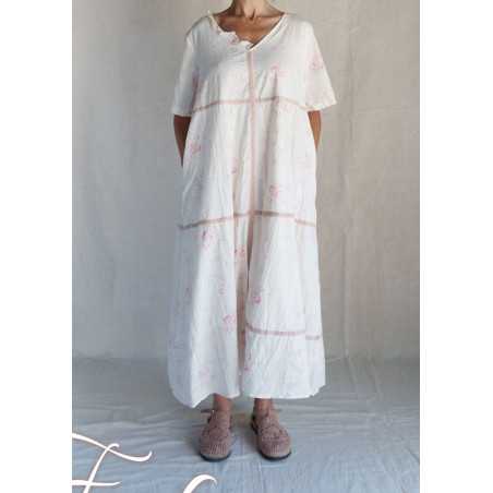 Les Ours Robe Sango Liberty bouquet coton