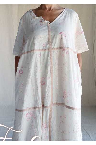 Les Ours Robe Sango Liberty bouquet coton