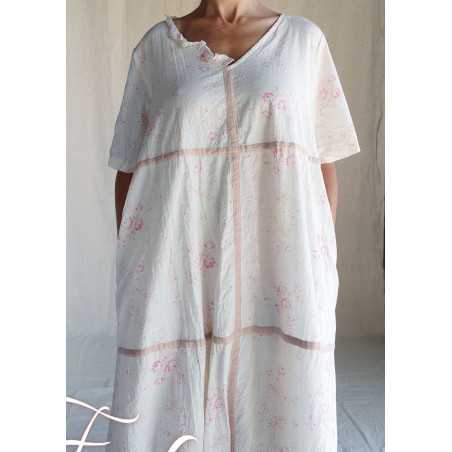 Les Ours Robe Sango Liberty bouquet coton