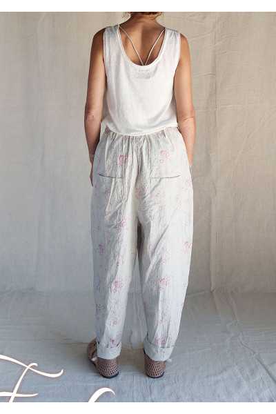Les Ours Pantalon Gaston Liberty bouquet Popeline