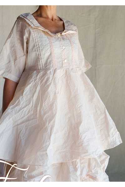 Les Ours Robe Yanaelle Blush organza de coton