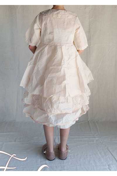 Les Ours Robe Yanaelle Blush organza de coton