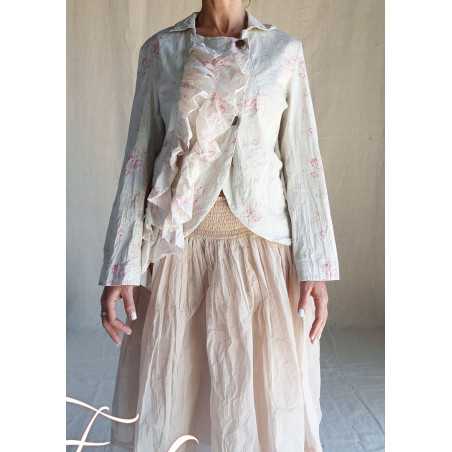 Les Ours Veste courte Anethi Liberty bouquet en popeline