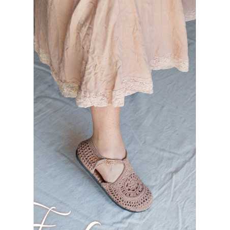 Les Ours Robe Calanga Blush coton et lin