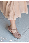 Les Ours Robe Calanga Blush coton et lin