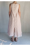 Les Ours Robe Calanga Blush coton et lin