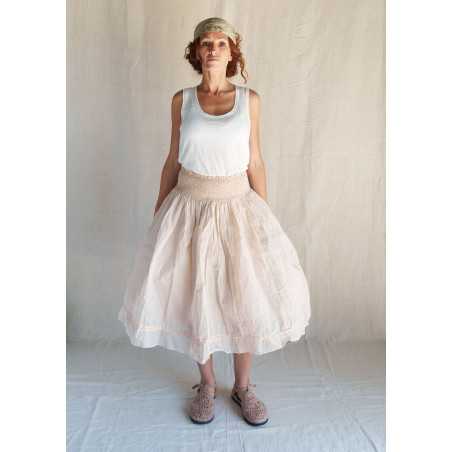 Les Ours Jupon Madou Blush organza de coton