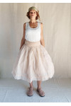 Les Ours Jupon Madou Blush organza de coton