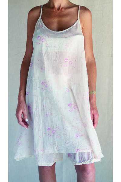 Les Ours Tunique Lea Liberty bouquet voile de coton