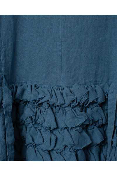 EWA I WALLA Veste Lucy Bleu 66781 lin Carreau