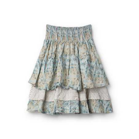 EWA I WALLA Jupe Estella Original Checked Voile 22314 Coton Bio