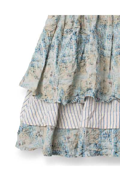 EWA I WALLA Jupe Estella Original Checked Voile 22314 Coton Bio