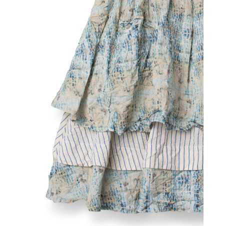 EWA I WALLA Jupe Estella Original Checked Voile 22314 Coton Bio