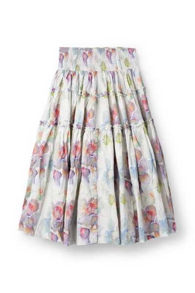 EWA I WALLA jupe Ingeli Original 22321 Coton Fleurs bio