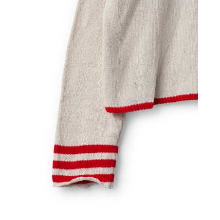 EWA I WALLA Cardigan Cordelia crème 44207 tricot coton recyclé