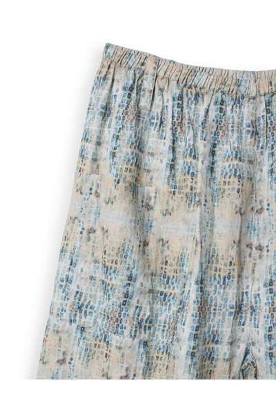 EWA I WALLA Pantalon Henny Carreaux 11444 lin