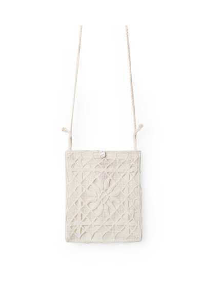 EWA I WALLA Sac Tessie crème 77626 Crochet Coton