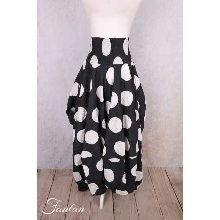 PLÜ-Plus la vie Robe à pois 1152 blackwhitedots