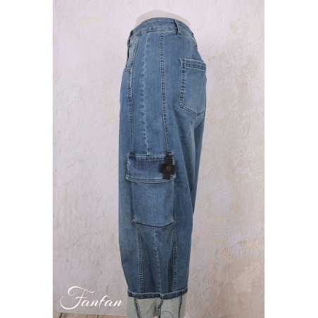 PLÜ-Plus la vie Pantalon new curved jeans 10015 blue