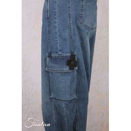 PLÜ-Plus la vie Pantalon new curved jeans 10015 blue