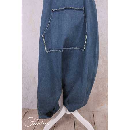 PLÜ-Plus la vie Pantalon Djumpsuit 10011 Blue