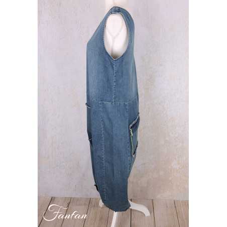 PLÜ-Plus la vie Pantalon Djumpsuit 10011 Blue