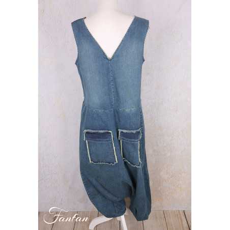 PLÜ-Plus la vie Pantalon Djumpsuit 10011 Blue