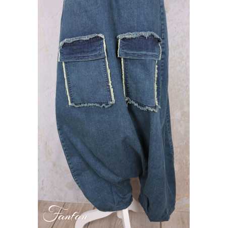 PLÜ-Plus la vie Pantalon Djumpsuit 10011 Blue