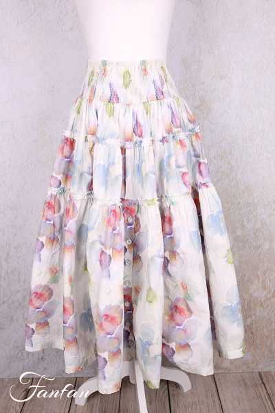 EWA I WALLA jupe Ingeli Original 22321 Coton Fleurs bio