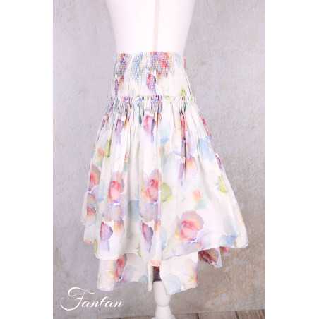 EWA I WALLA Jupe Ewa Original Fleurs 22312 Coton Bio