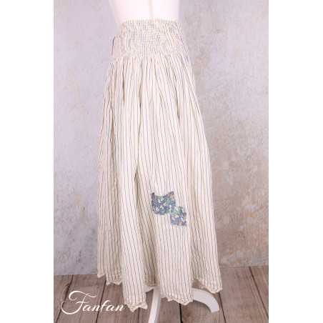 EWA I WALLA Jupe Evelyn Original Striped voile 22318 Coton