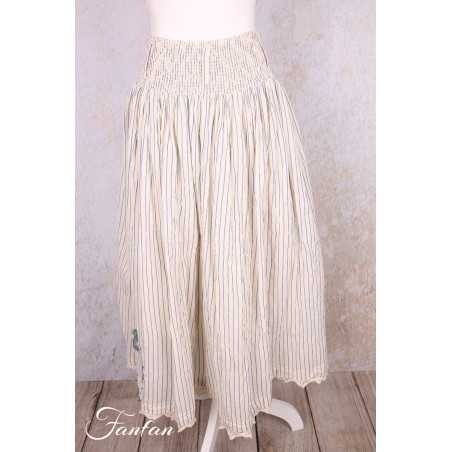 EWA I WALLA Jupe Evelyn Original Striped voile 22318 Coton