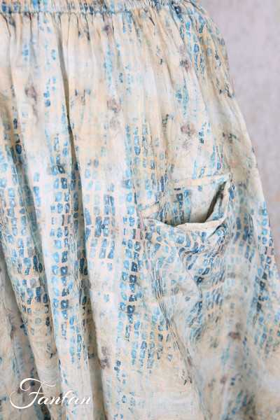 EWA I WALLA Jupe Estella Original Checked Voile 22314 Coton Bio