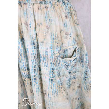 EWA I WALLA Jupe Estella Original Checked Voile 22314 Coton Bio
