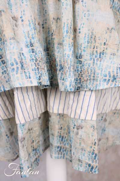 EWA I WALLA Jupe Estella Original Checked Voile 22314 Coton Bio