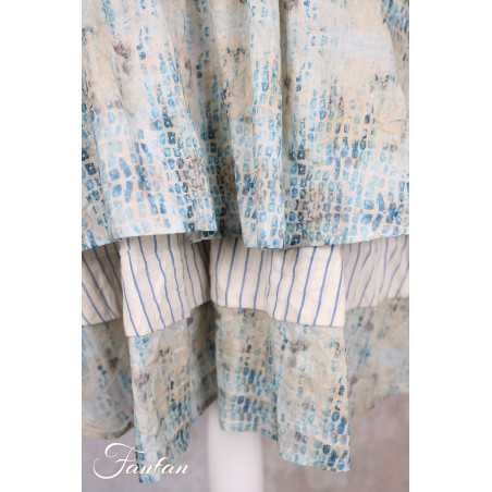 EWA I WALLA Jupe Estella Original Checked Voile 22314 Coton Bio