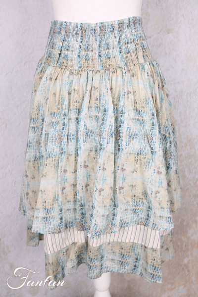 EWA I WALLA Jupe Estella Original Checked Voile 22314 Coton Bio