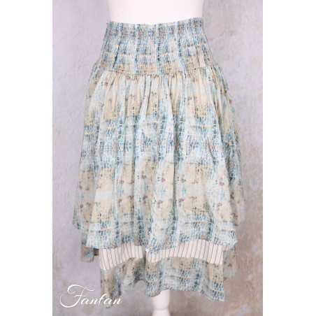 EWA I WALLA Jupe Estella Original Checked Voile 22314 Coton Bio