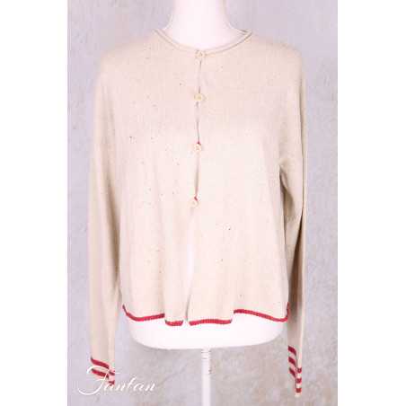 EWA I WALLA Cardigan Cordelia crème 44207 tricot coton recyclé