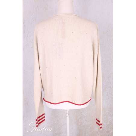 EWA I WALLA Cardigan Cordelia crème 44207 tricot coton recyclé