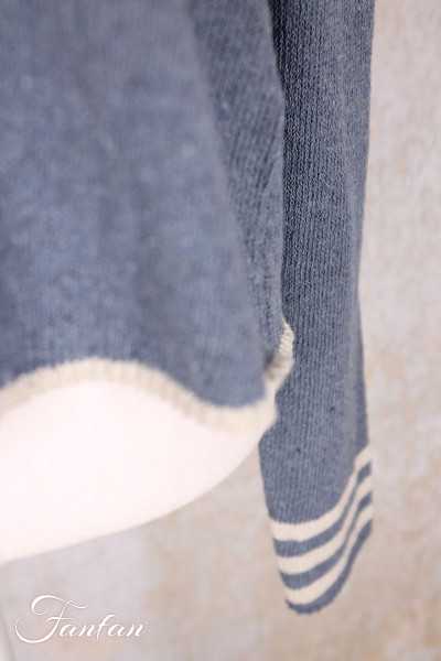 EWA I WALLA Cardigan Cordelia bleu 44207 tricot coton recyclé