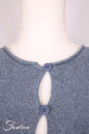 EWA I WALLA Cardigan Cordelia bleu 44207 tricot coton recyclé