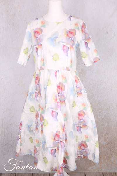 EWA I WALLA Robe Sia Original Flower 55950 Coton Bio