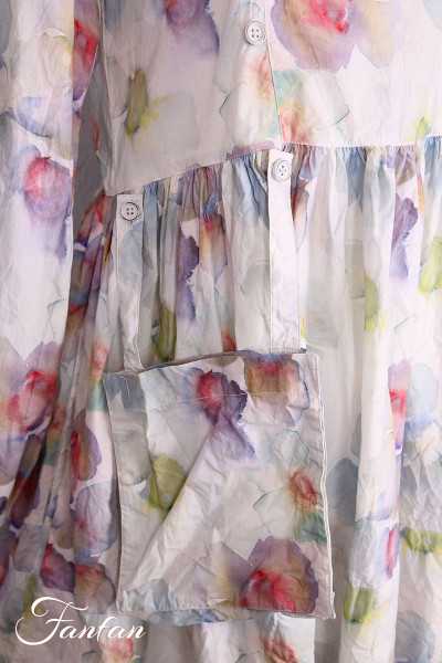 EWA I WALLA tunique Mona original 44203 coton bio fleurs