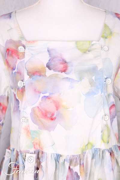 EWA I WALLA tunique Mona original 44203 coton bio fleurs