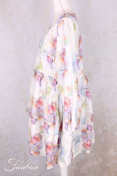 EWA I WALLA tunique Mona original 44203 coton bio fleurs