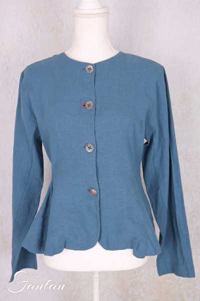 EWA I WALLA Veste Lucy Bleu 66781 lin