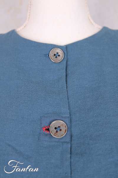 EWA I WALLA Veste Lucy Bleu 66781 lin