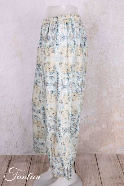 EWA I WALLA Pantalon Henny Carreaux 11444 lin