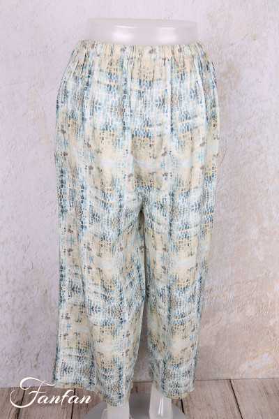EWA I WALLA Pantalon Henny Carreaux 11444 lin